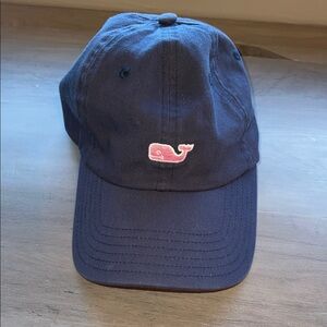 Vineyard Vines Navy blue and pink adjustable cotton baseball cap